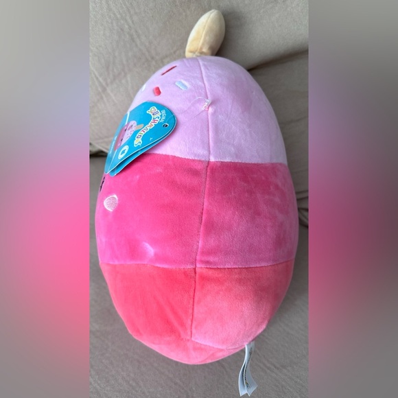 Kellytoy Pama the Pink Strawberry Cake Pop Squishmallow Plush Stuffed Toy 12” - Picture 3 of 13